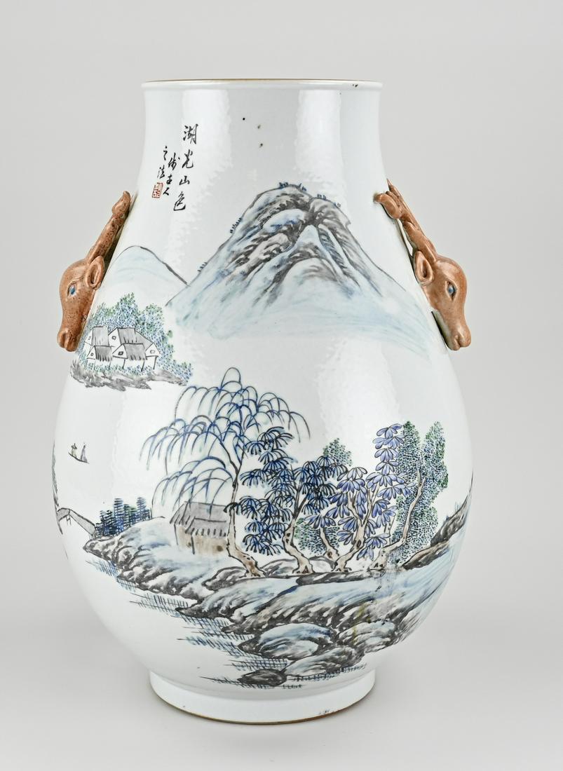 Chinese vase, H 39 cm. (1 of 3)