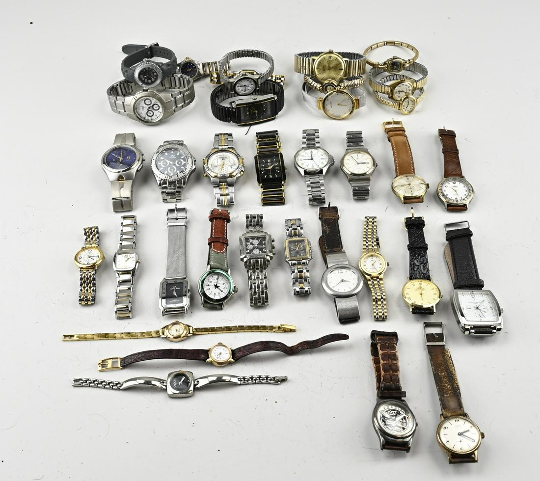 Lot of watches: Lot of watches with mechanical and quartz watches. Including Anker, Bering, Fossil and Casio. In decent shape.