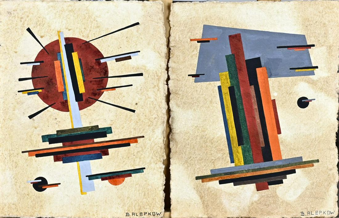 2x B. Alepkow, Avant-garde painting (1 of 1)