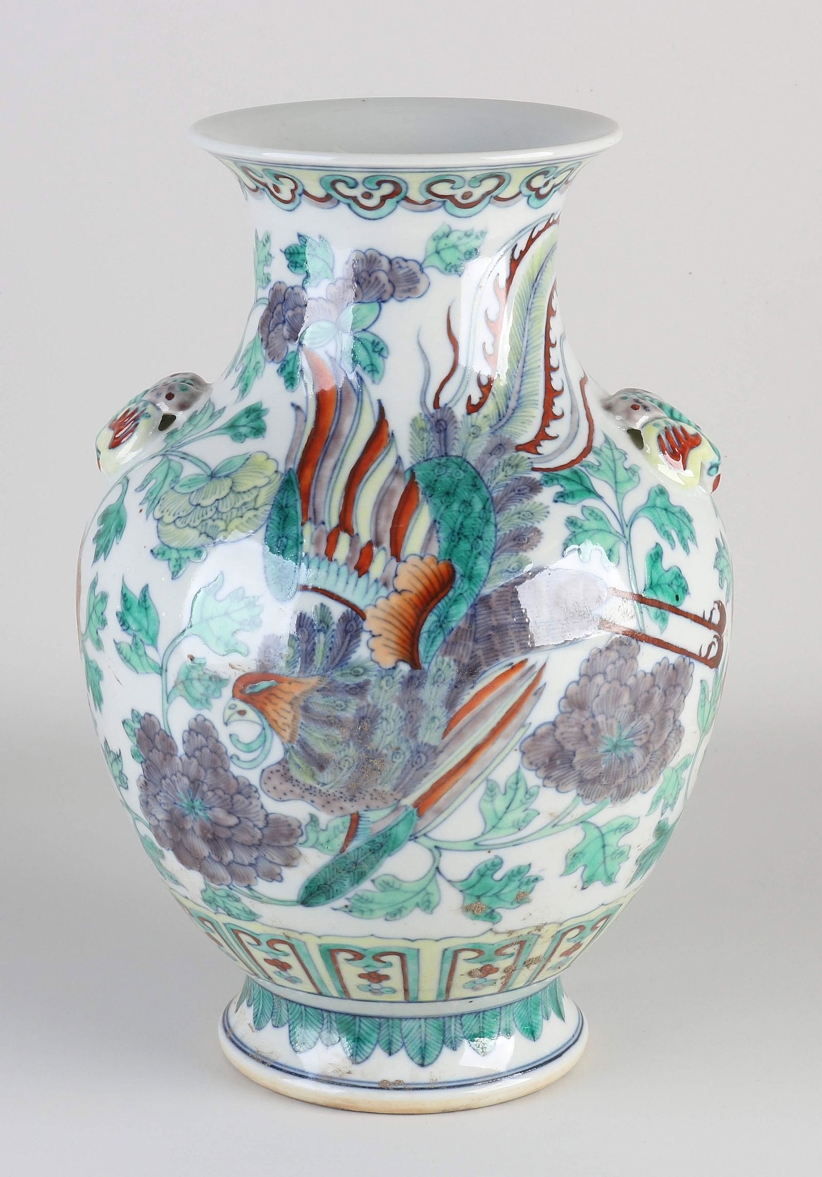 Chinese vase, H 33 cm. (1 of 2)