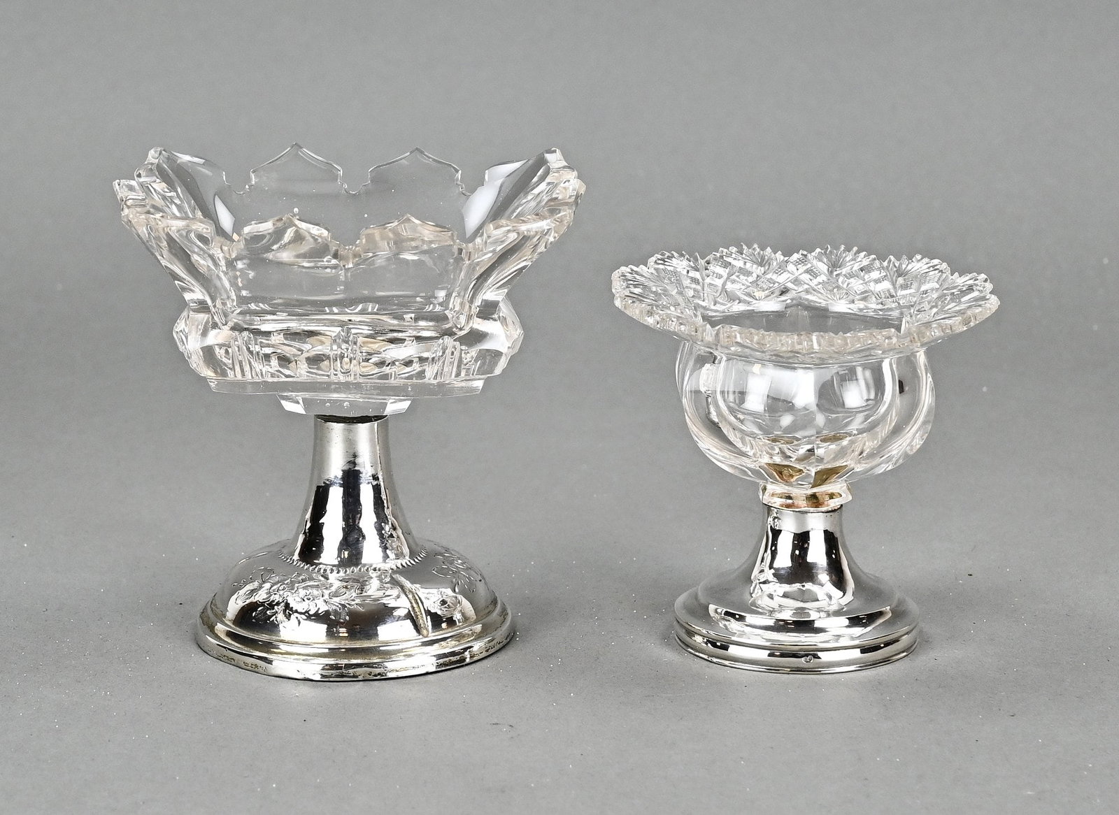 2 Salt cellars with silverware (1 of 1)