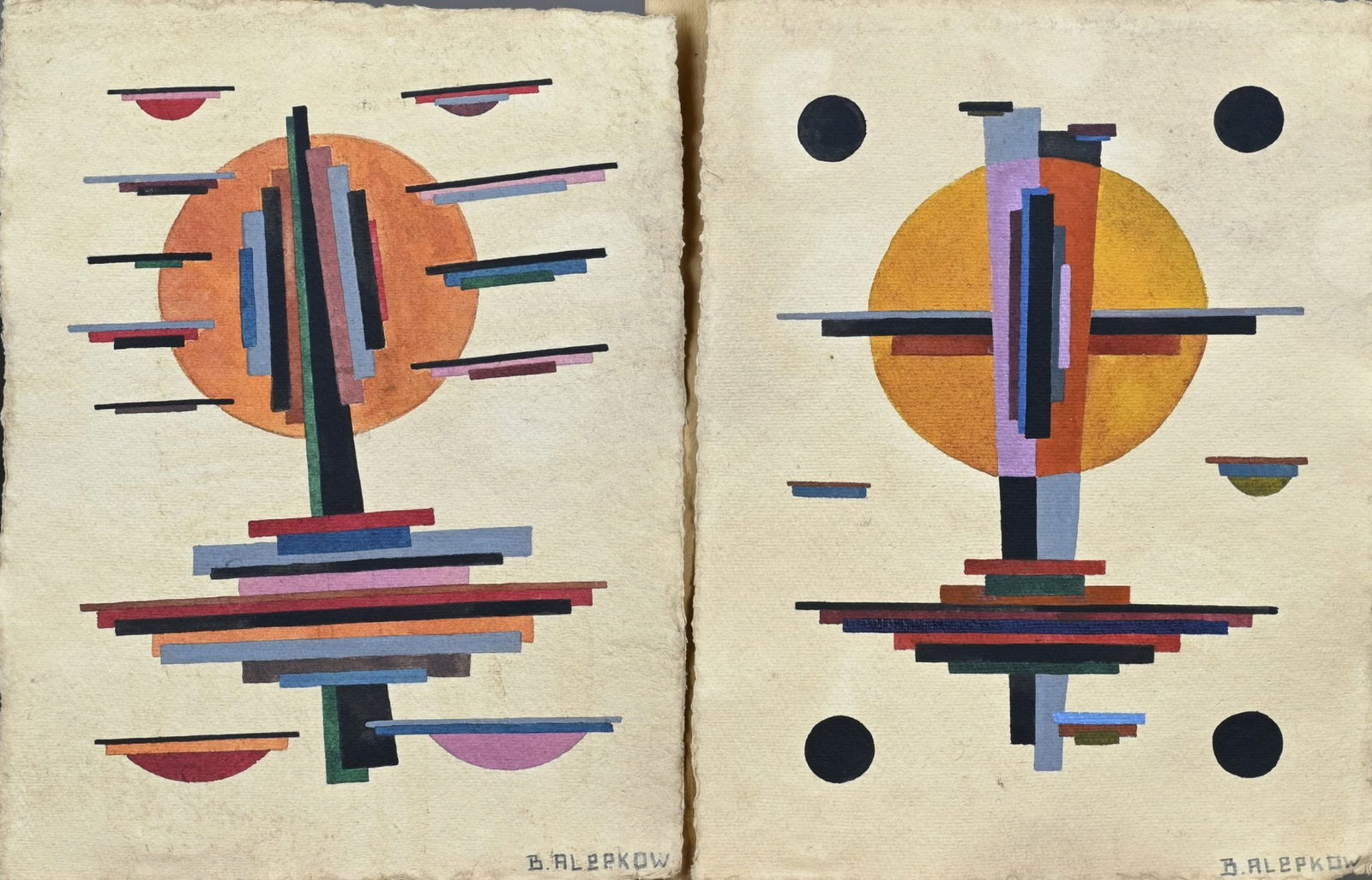 2x B. Alepkow, Avant-garde painting (1 of 1)