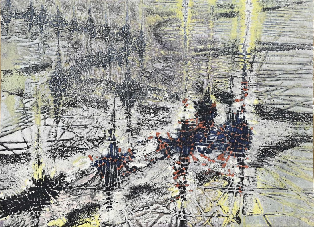 Attributed to Krishna Reddy, Water Lilies (1 of 1)