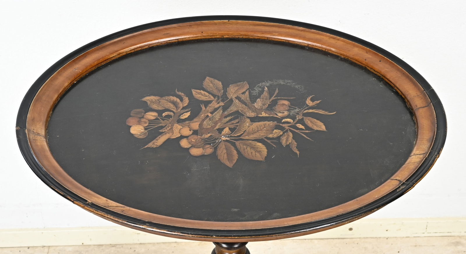 Marquetry side table, 1860 - 2