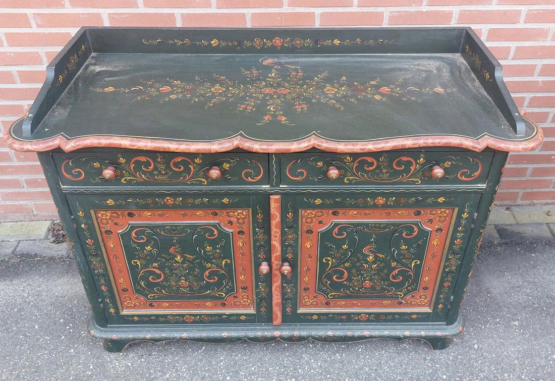 Hindelopen cupboard + bed - 2