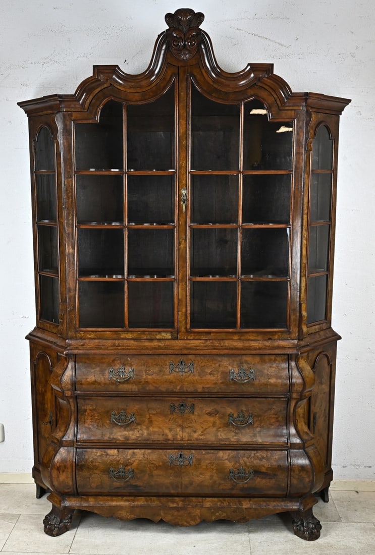 Walnut display cabinet - 2