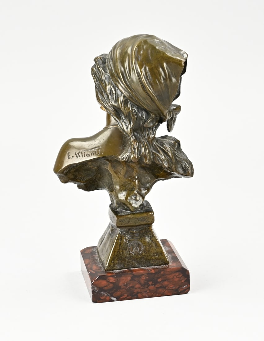E. Villanis, bronze bust - 2