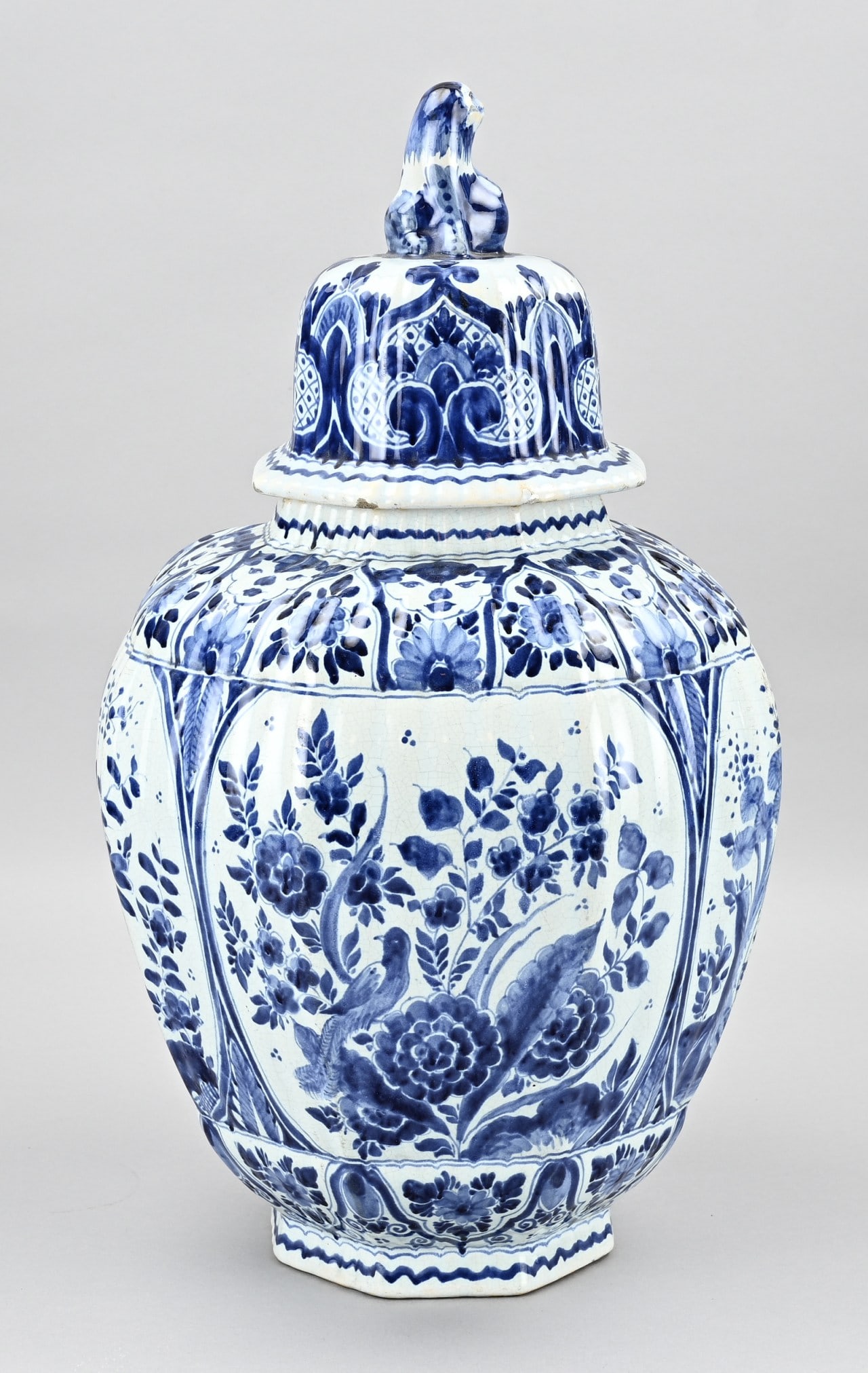 Delft vase, H 49 cm. - 2