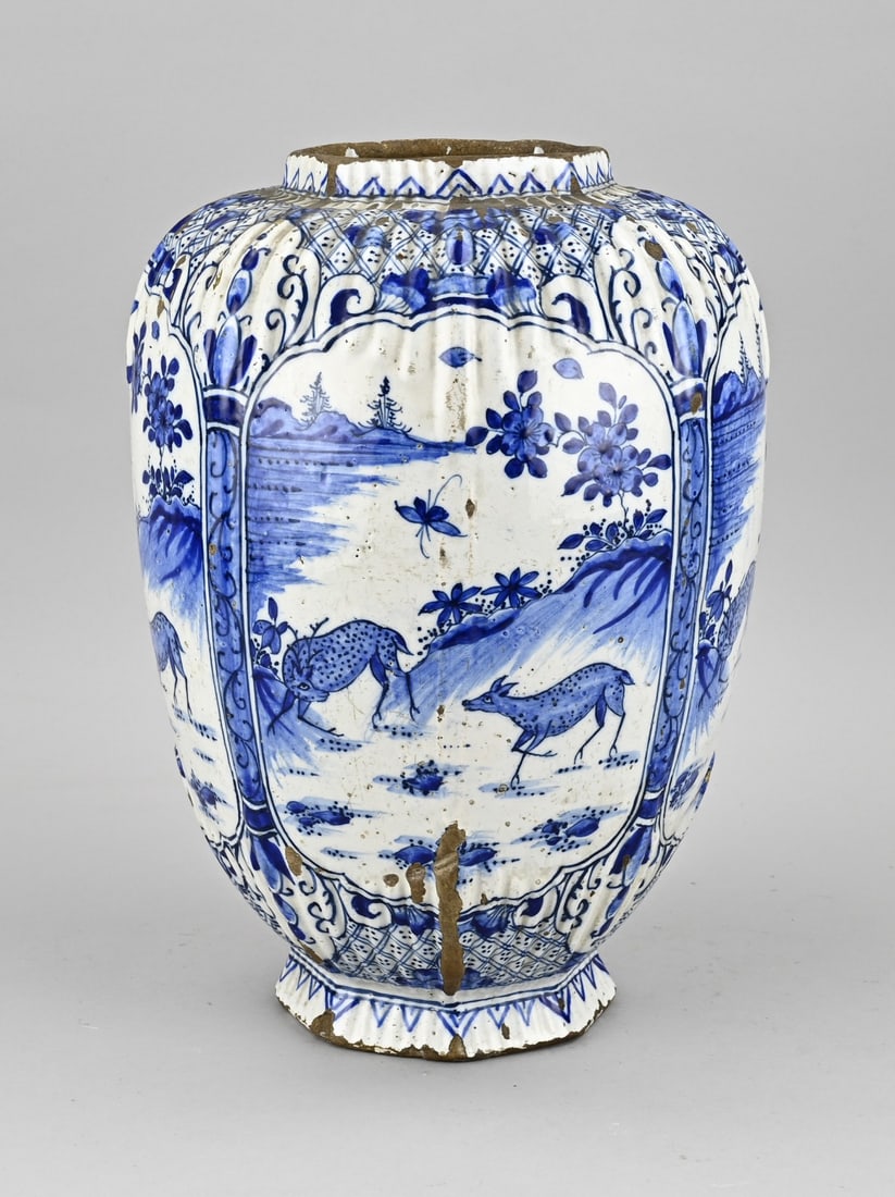 Delft vase (8-sided) - 2