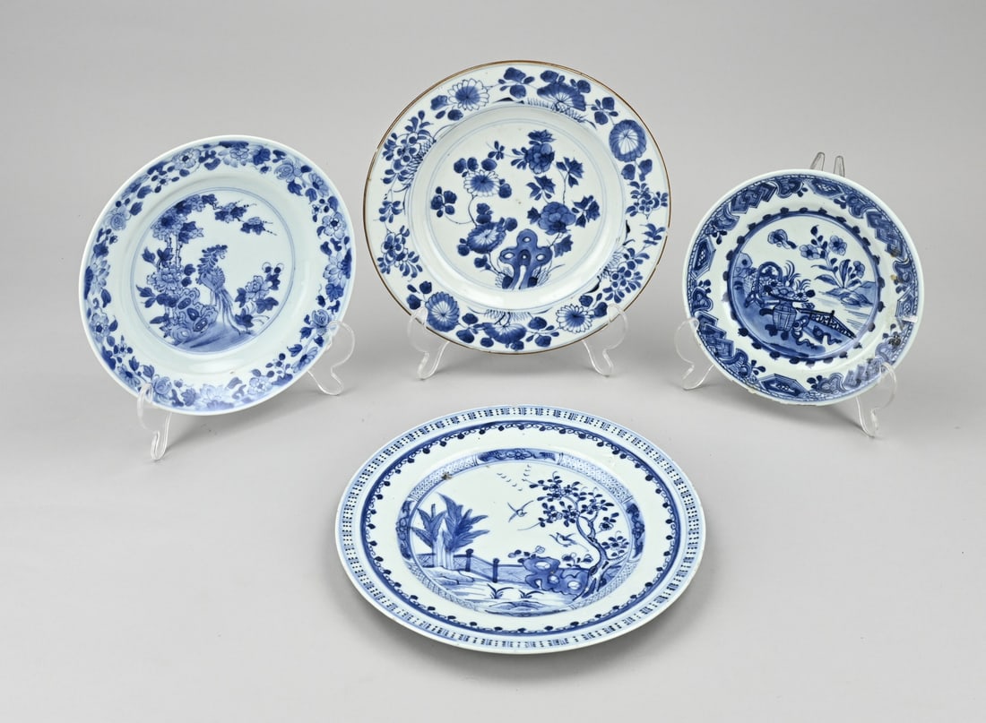 4x Chinese plate Ø 17 - 23 cm. (1 of 1)