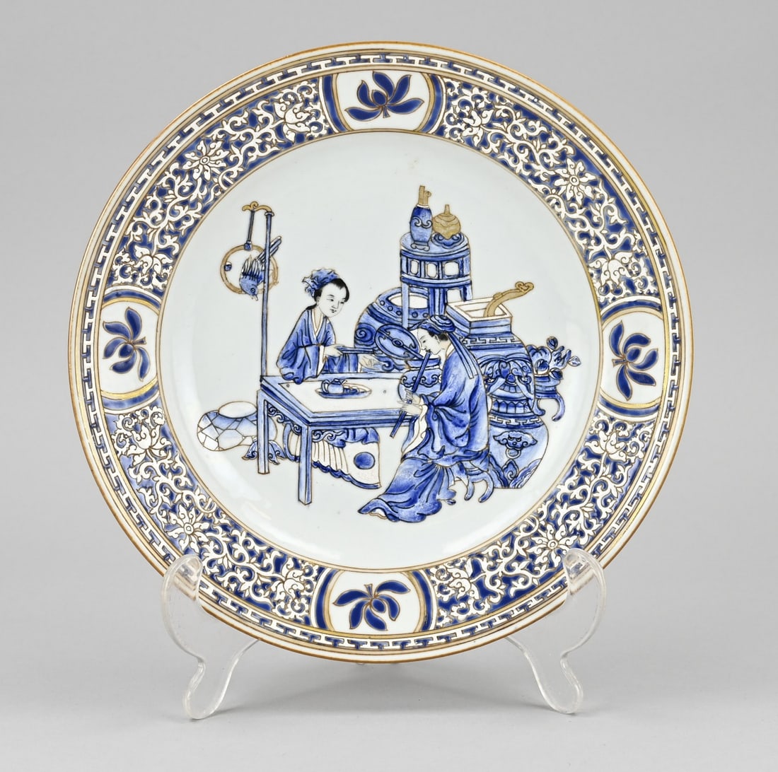 Chinese plate Ø 22.8 cm. (1 of 2)