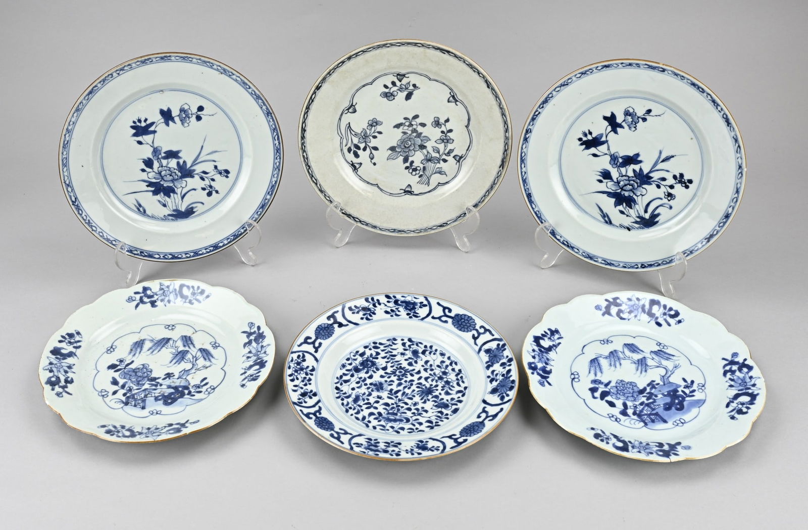 6x Chinese plate, Ø 22 - 23 cm. (1 of 1)