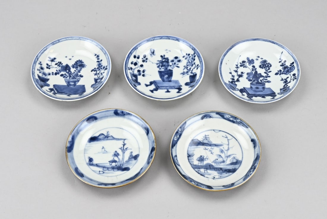 5x Chinese dish Ø 9.8 - 10.2 cm. (1 of 1)