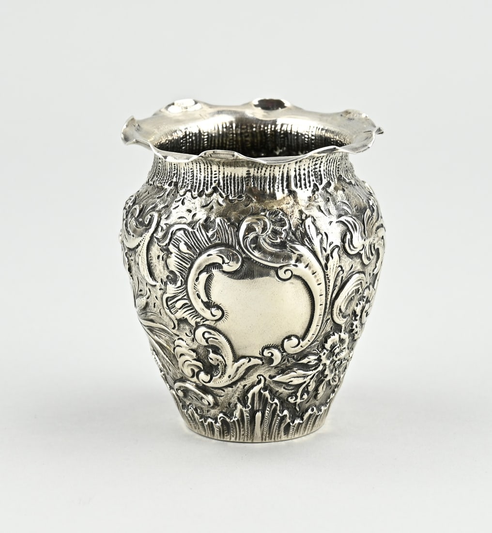 Silver flower vase - 2