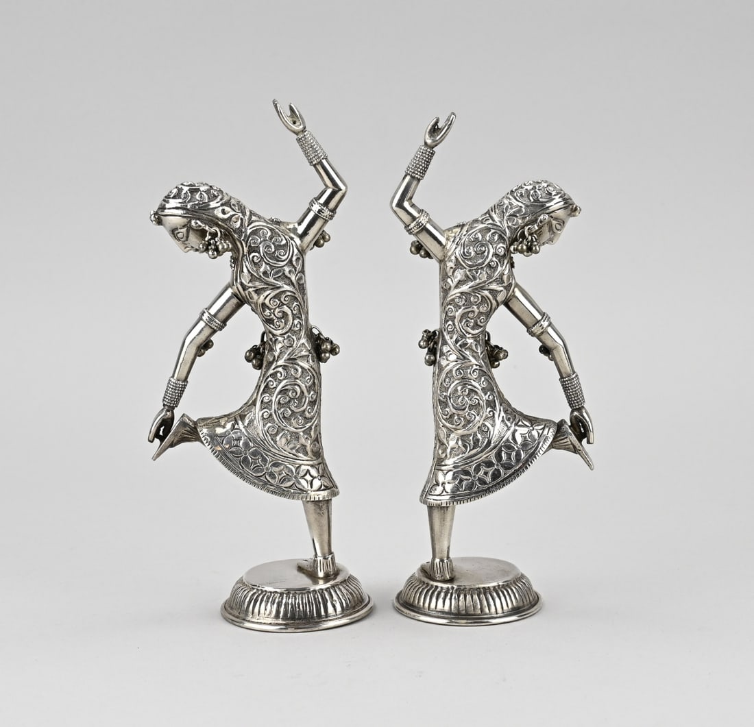 2 Silver Indian Dancer - 2