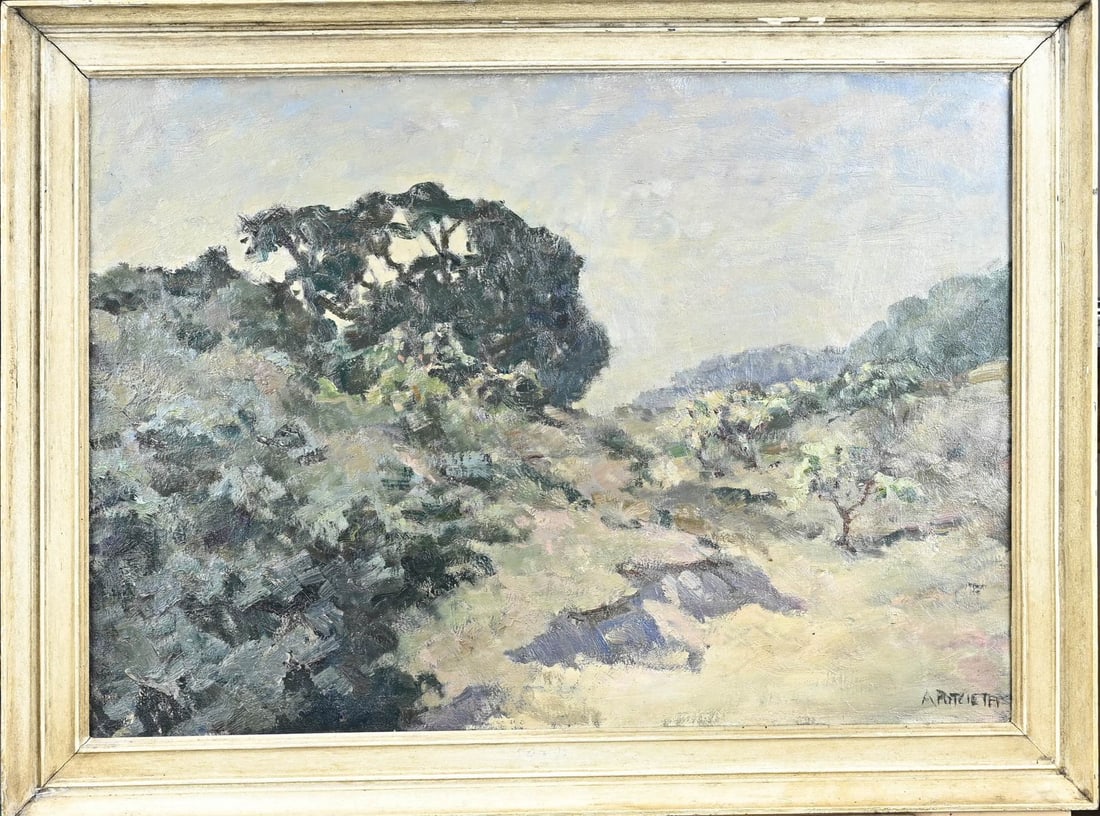 A. Potgieter, Dutch dune landscape: A. Potgieter. 1899 - 1982. Dutch dune landscape. Oil on canvas. Dimensions: H 50 x W 70 cm. In good condition.