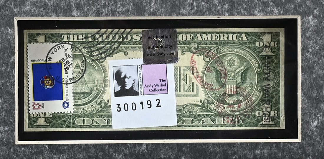 Andy Warhol, 1 Dollar + certificate - 2