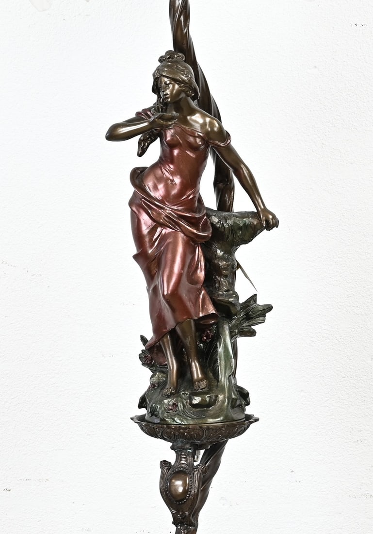Standing lamp with figure, H 176 cm. - 2