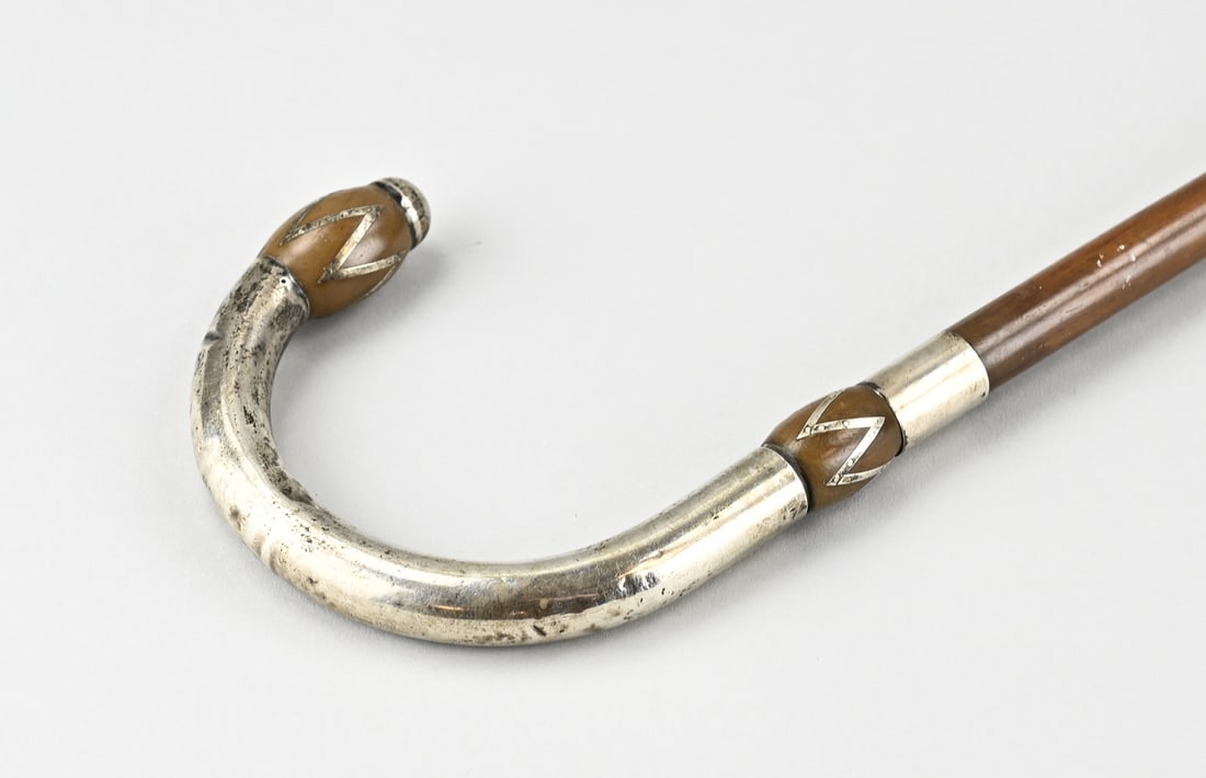 Walking stick horn/silverware - 2