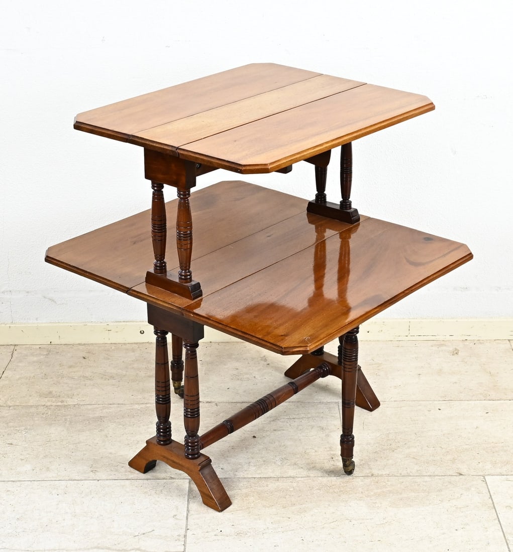 Mahogany etagere table - 2