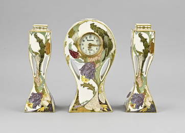 Rare Rozenburg clock set