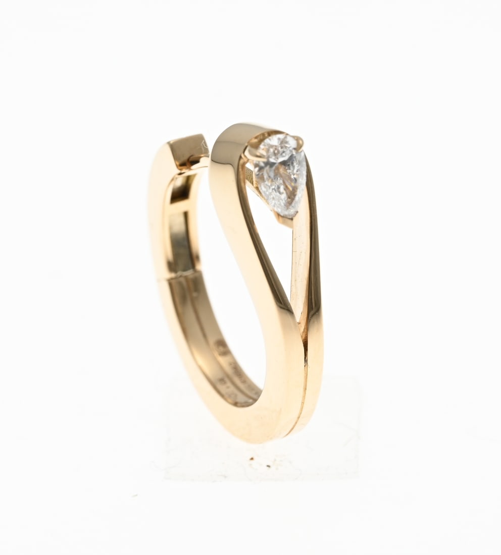 Repossi gold diamond earring