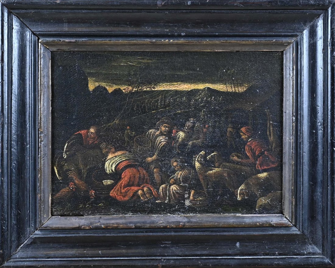 Italian School, Farm workers with cattle (1 of 1)