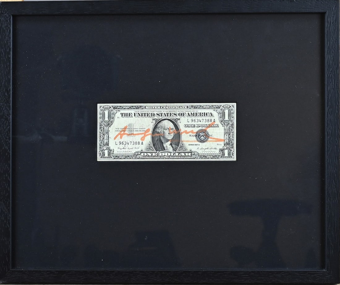 Warhol, One Dollar + certificate (1 of 1)