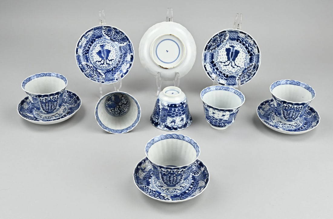 6x Chinese cup + saucer
