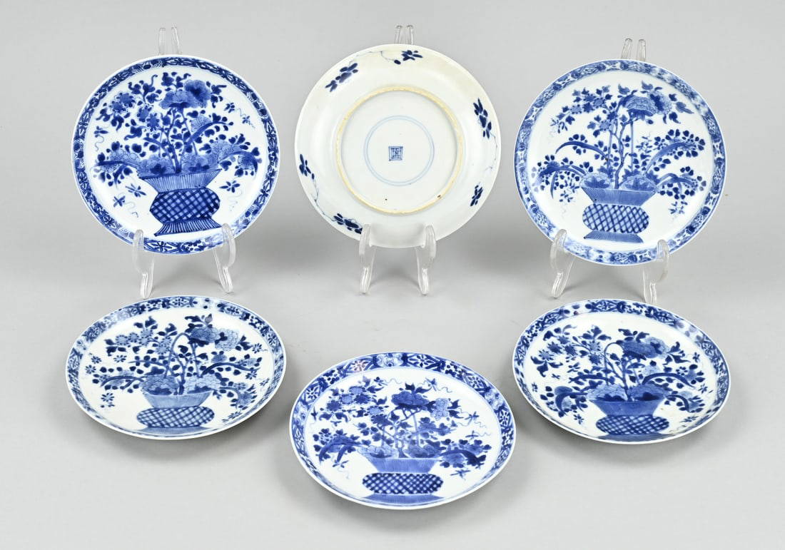 Set of Kang Xi dishesØ 14.8 cm.