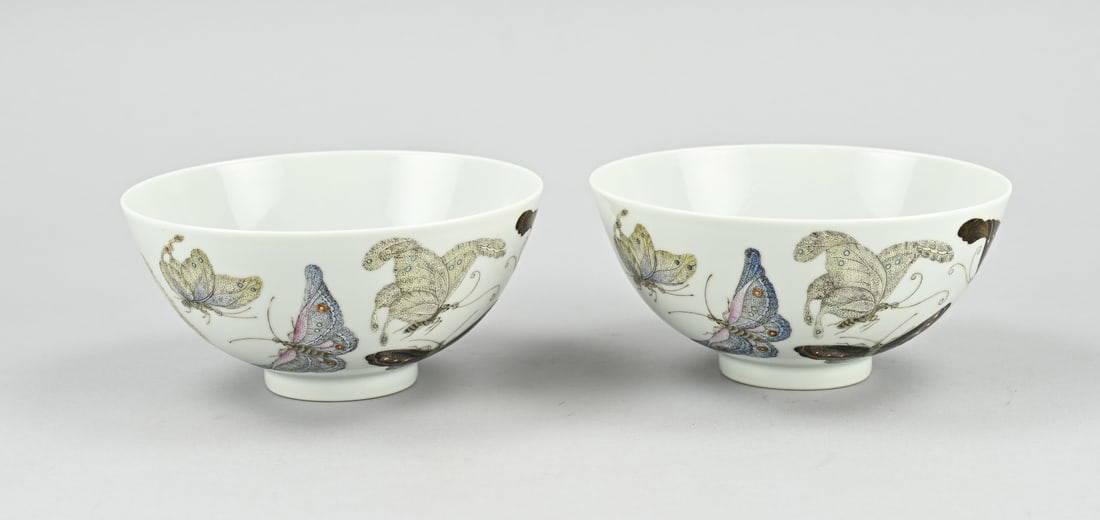 2x Family Rose bowl Ø 14.3 cm.