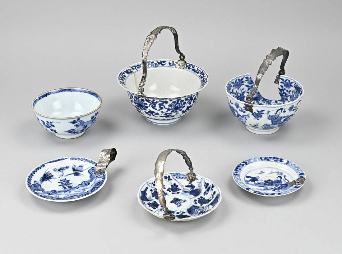 Lot Kang Xi with silver