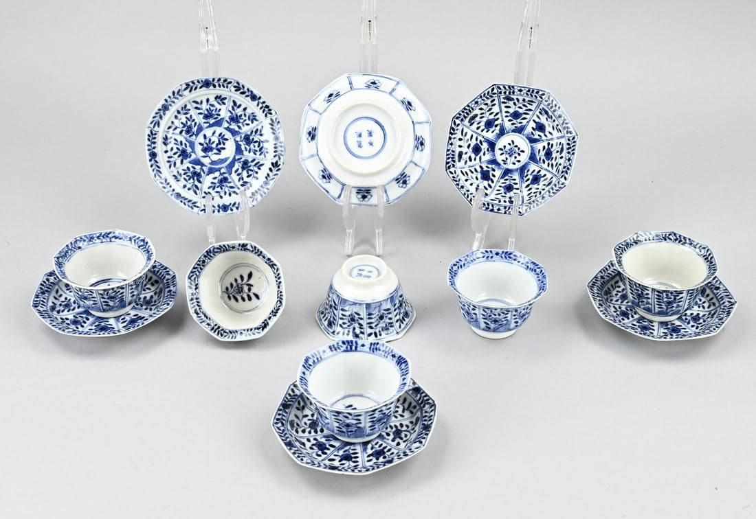 6x Chinese cup + saucer