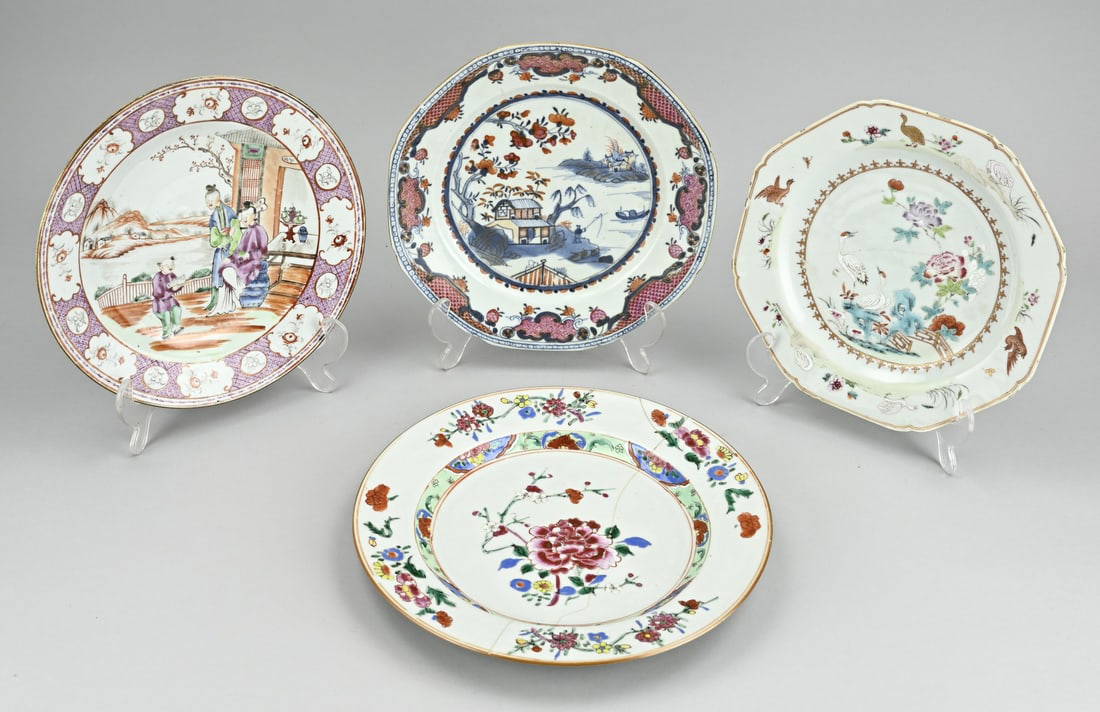 4x Chinese plate