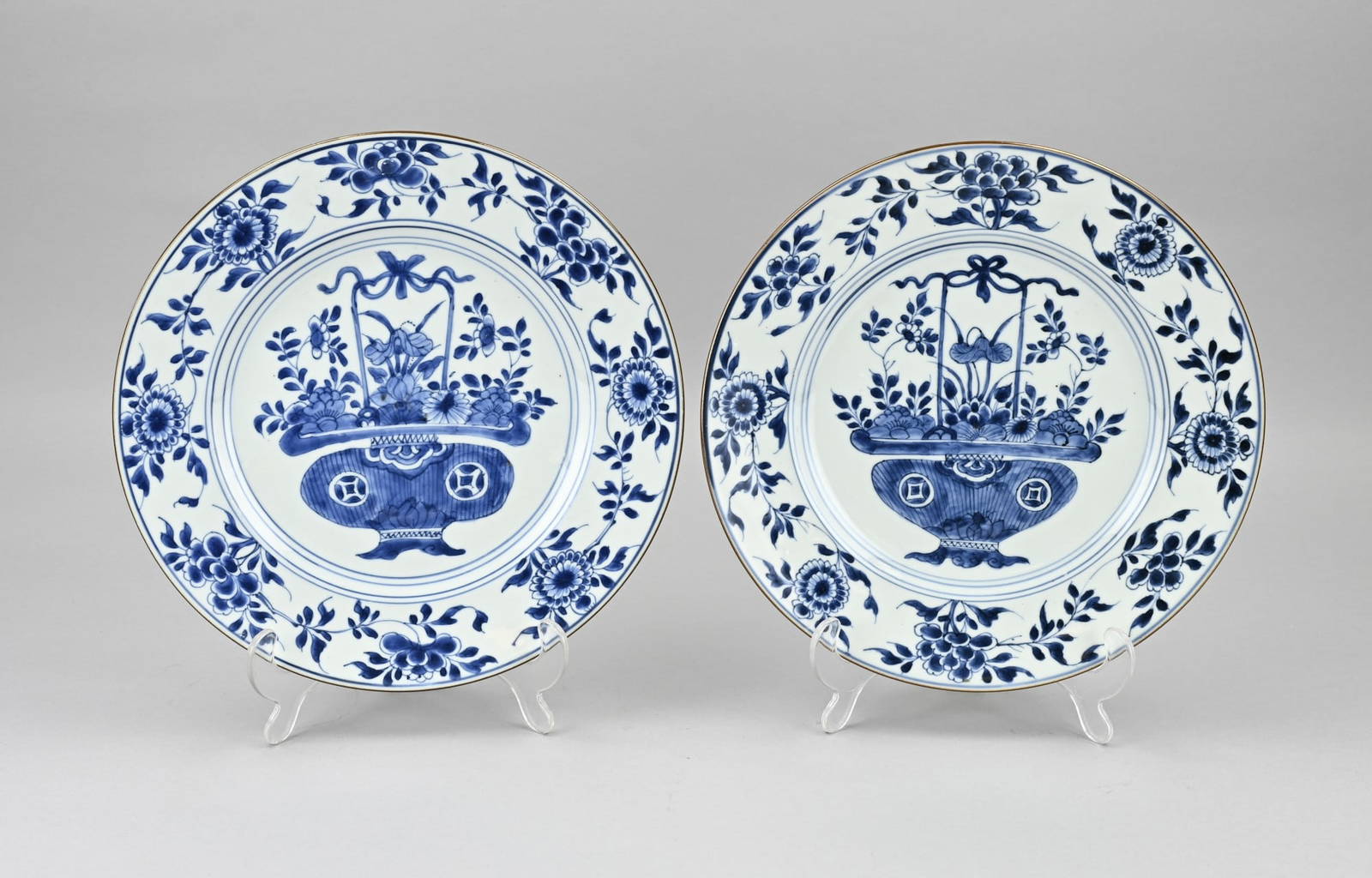 2x Kang Xi plate Ø 27.6 cm.