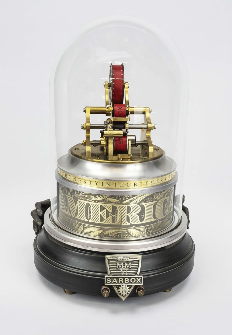 Sam Zell Music Box Ticker Tape: Sam Zell Automation Music Box Ticker Tape Music Box. Second half of the 20th century. Dimensions: 43 cm. In good condition.