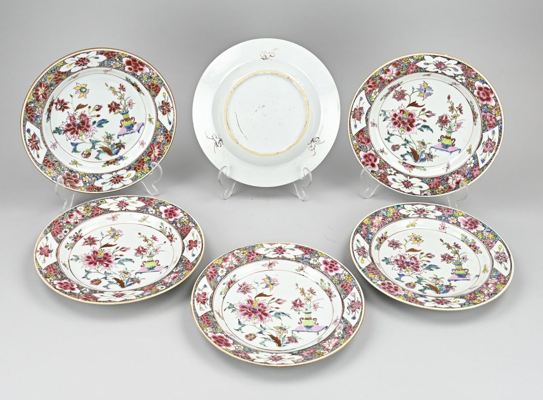 Set Family Rose plates (6 pcs.) Ø 22.7 cm. (1 of 1)