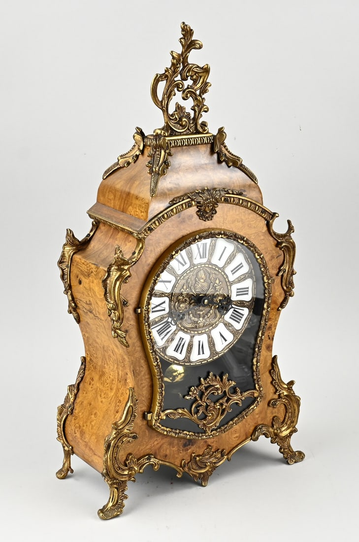 German table clock, H 59 cm. - 2