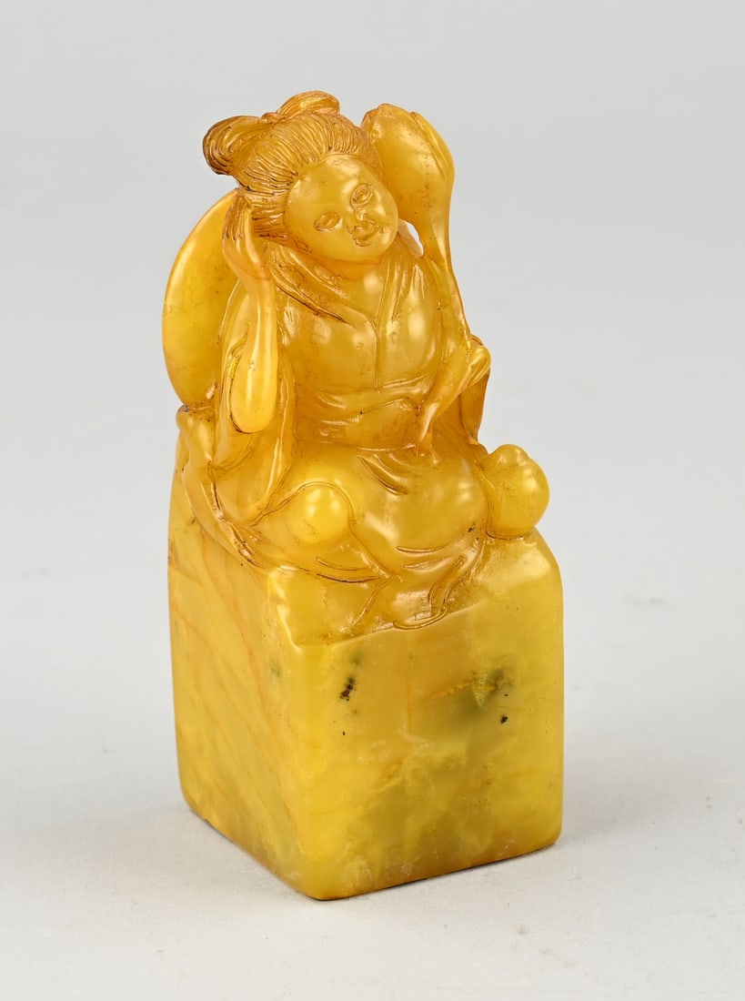 Chinese lacquer stamp (soapstone) (1 of 3)