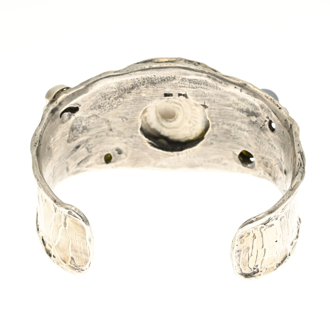 Handmade silver bangle - 2