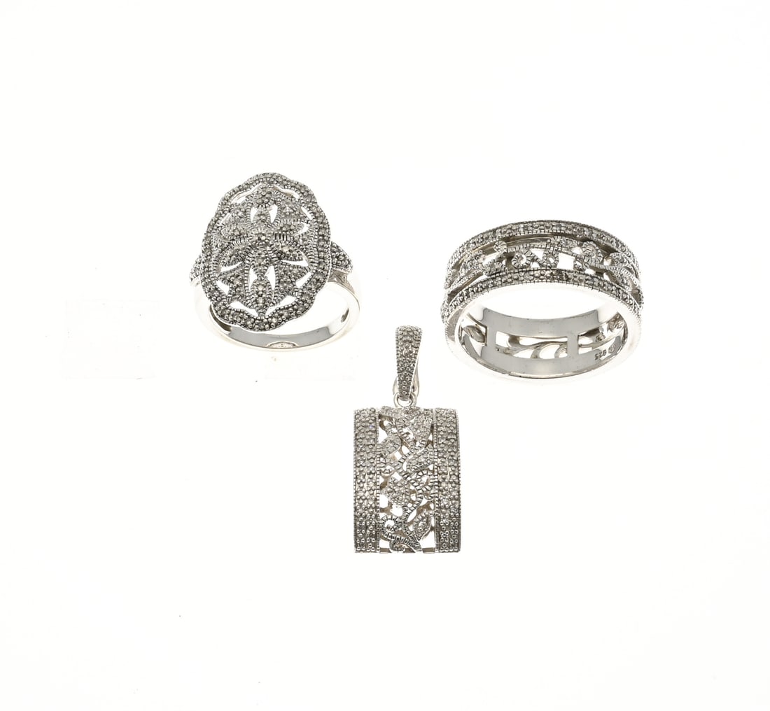 3 Silver jewelry with diamonds (1 of 1)