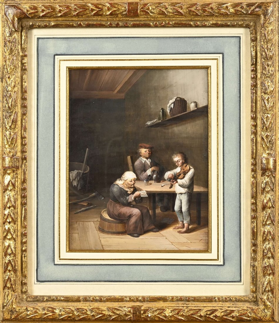 Pendant J. Chr. Seng, Figures in a Tavern (1 of 3)