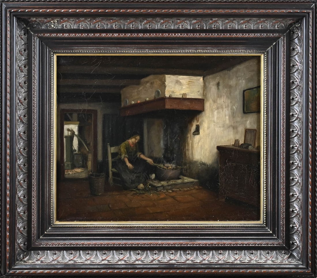 from Harlingen, Farmer's wife by the hearth (1 of 1)
