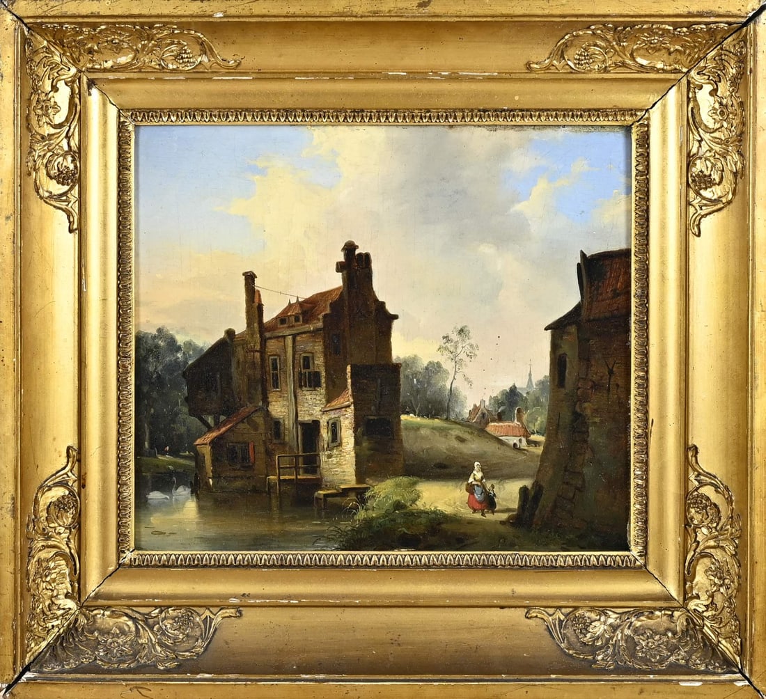 Unsigned?, Village view with figures (1 of 1)