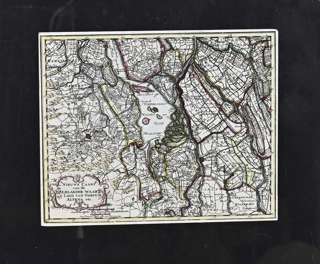 2x Antique Dutch map - 2