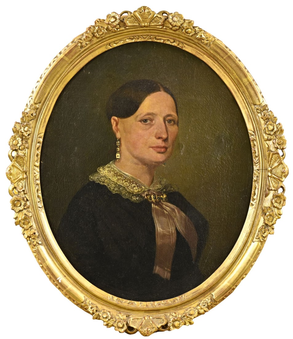 Painting, Portrait of a Lady (oval) (1 of 1)