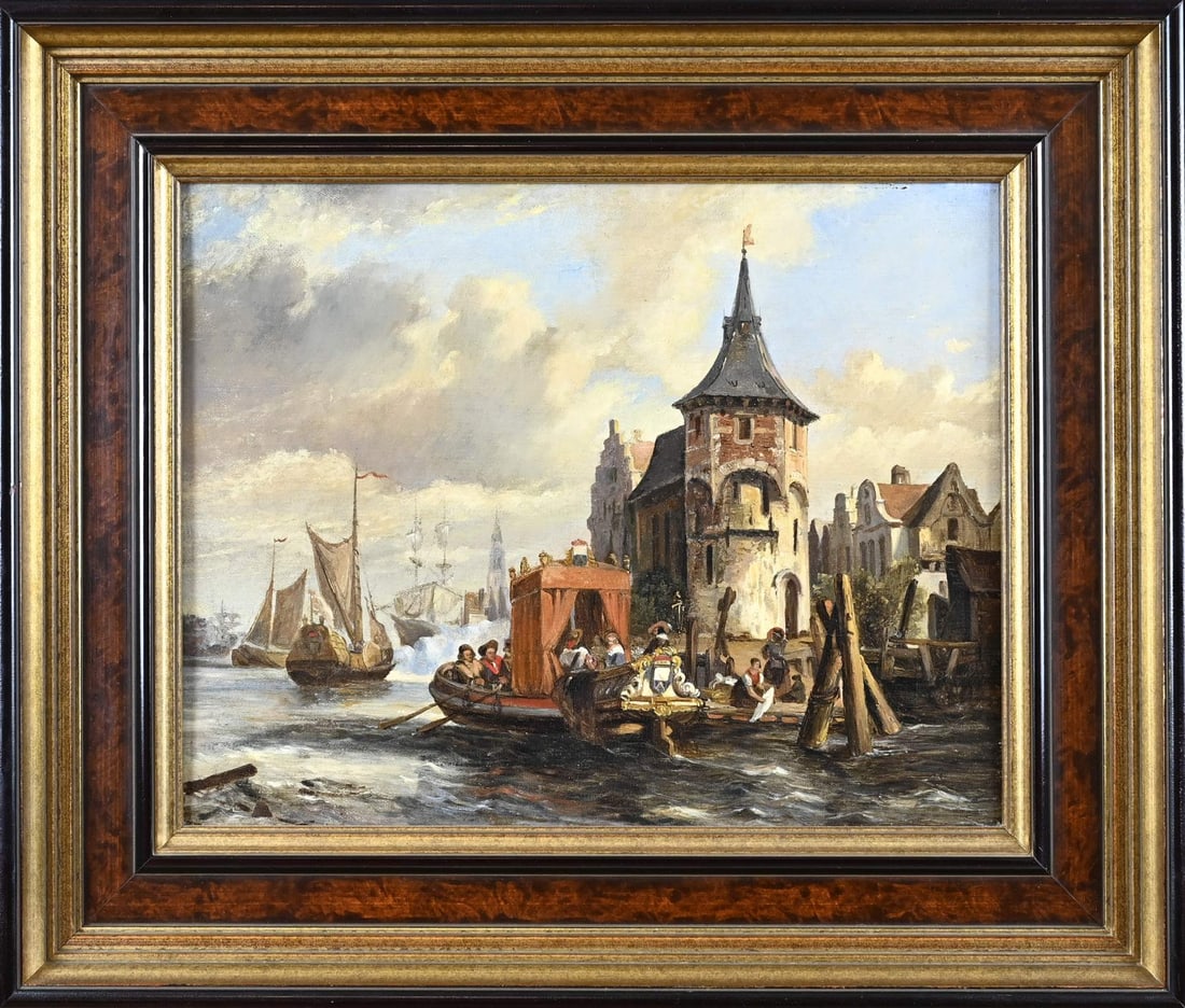 Painting, Dutch harbor (1 of 1)