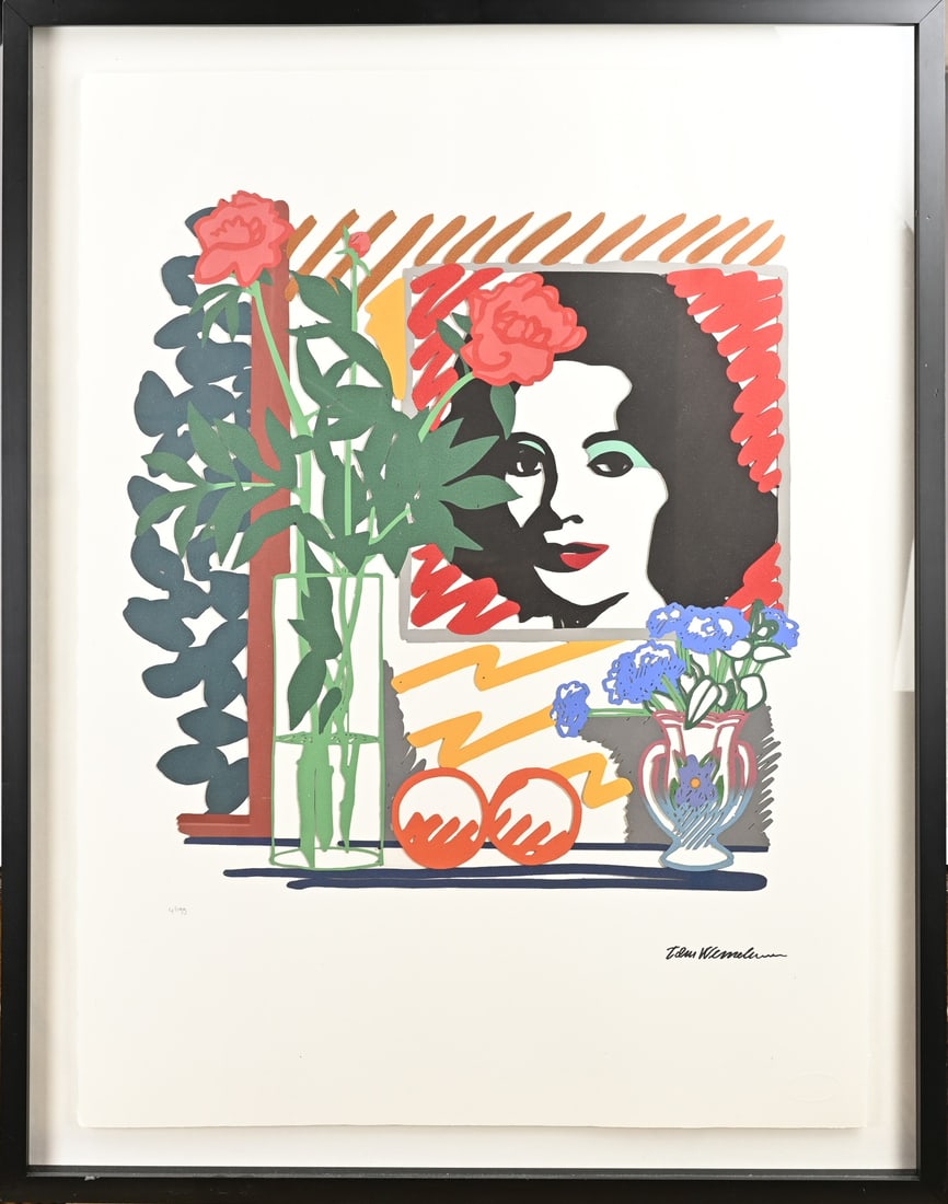 Tom Wesselmann, Elizabeth Taylor: Offset reprint Tom Wesselman. Elizabeth Taylor. No.: 4/199. Print on paper. Dimensions: H 76 x W 56 cm. In good condition.