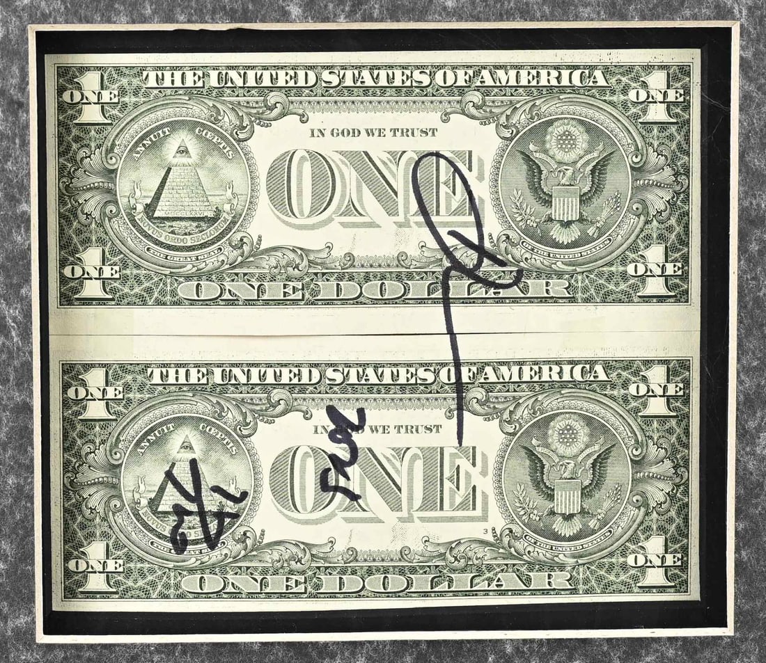 2x One Dollar, Fed. Reserve Note - 2
