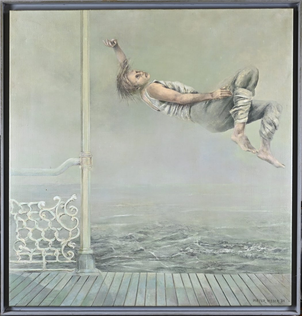 Pieter Visser, Floating Figure by the Sea (1 of 1)